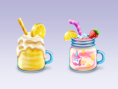 Cocktails game icons
