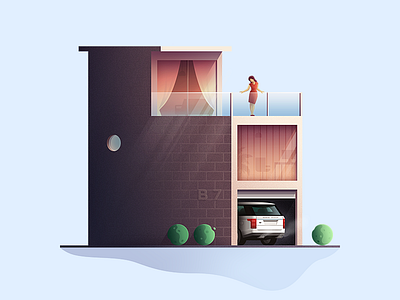 Private house illustration