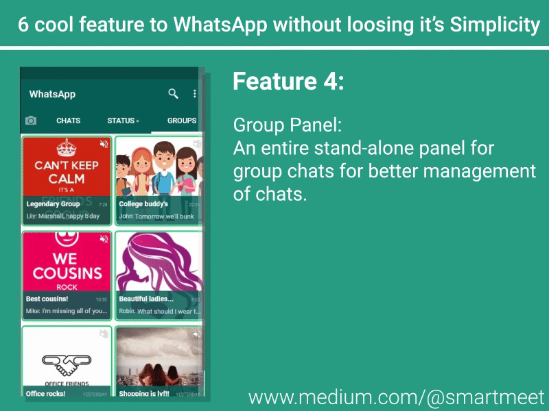 WhatsApp- new feature (User Experience Design) design graphic design icon re-design user experience user interface whatsapp