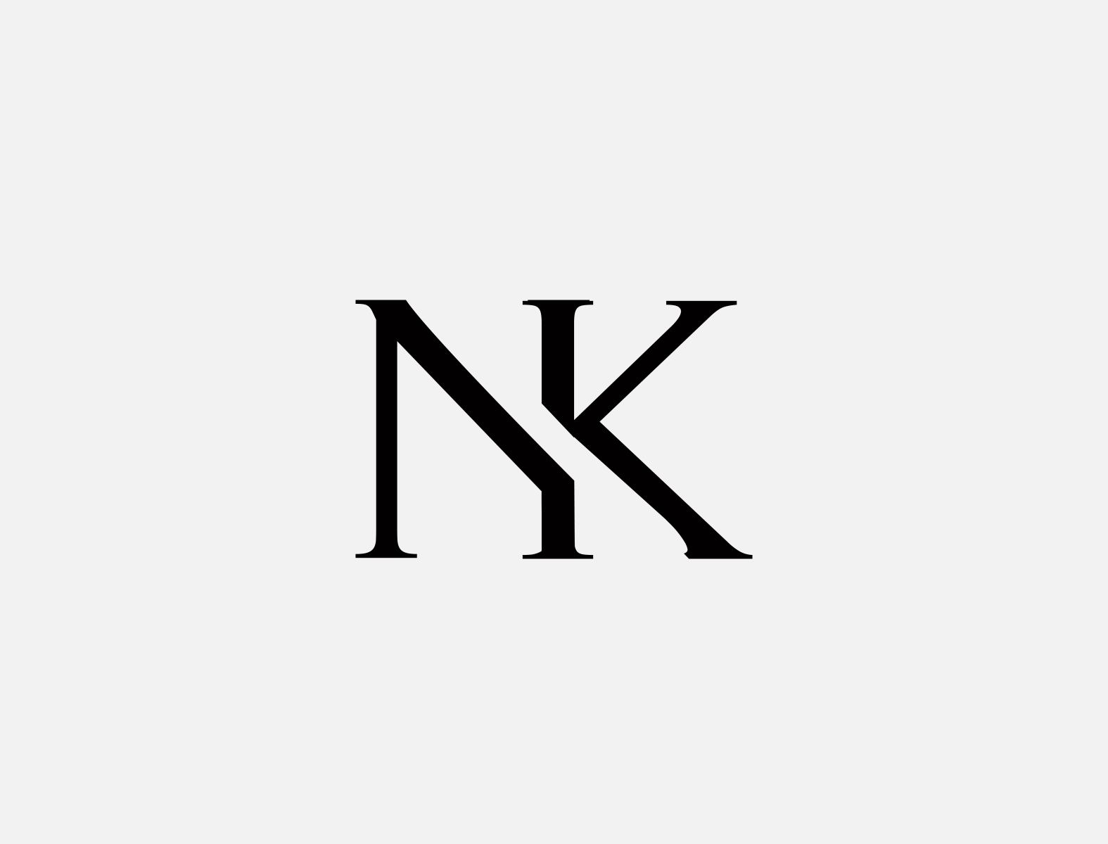 NK Logo Concept by Vectorator on Dribbble