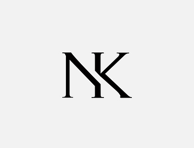 NK Logo Concept a logo business logo design initial logo letter logo lettermark logo minimalist logo vector
