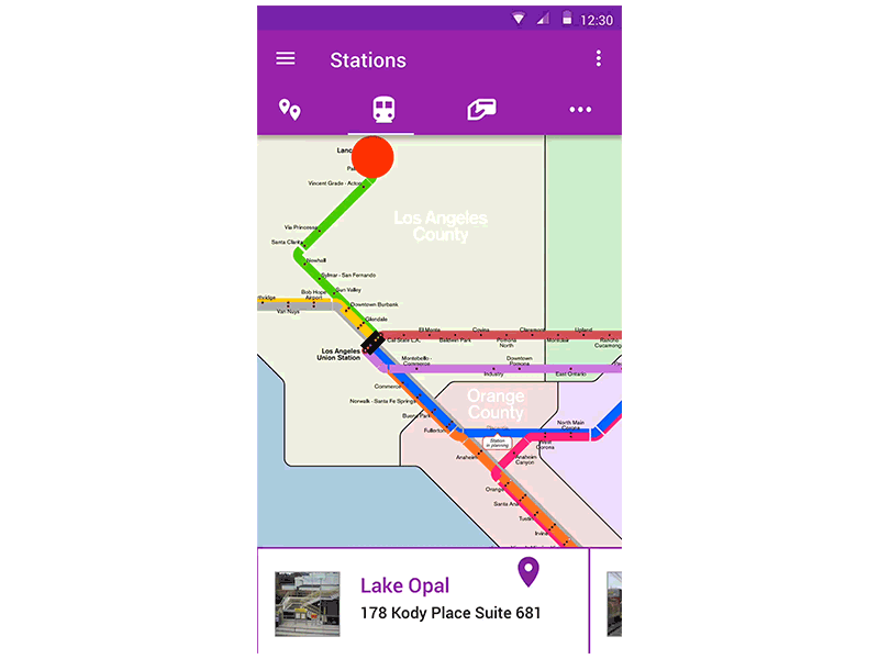 Metrolink Mobile App - Material Design & Principle