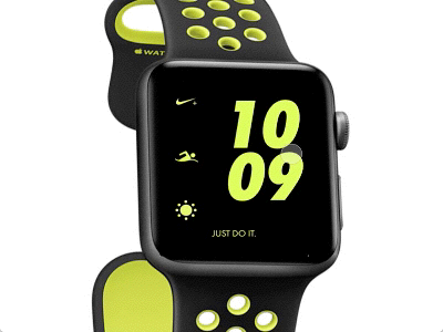 Nike+ Swimming App animation apple flat design ios nike principle principle for mac series 2 watch