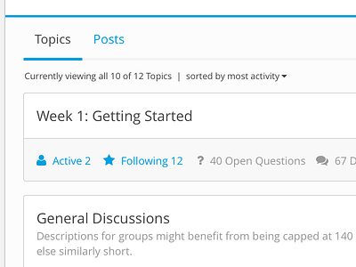 edX Discussion Topic Listing discussion edx forums metadata topics