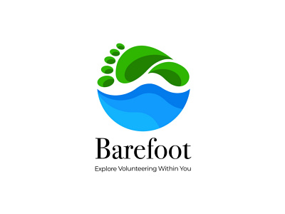 Barefoot Logo barefoot branding design india logo logodesign ngo volunteer