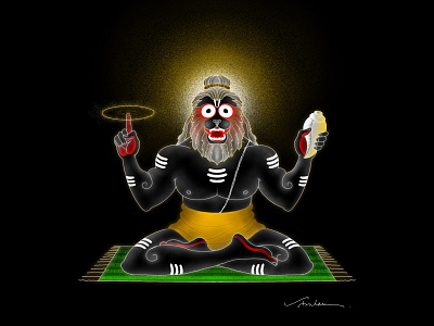 Nrusingha Avatar of Lord Jagannath avatar digital art digital illustration illustration jagannath legend mythology nrusingha procreate puri odisha