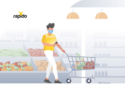 Rapido Buy - Captain shopping groceries