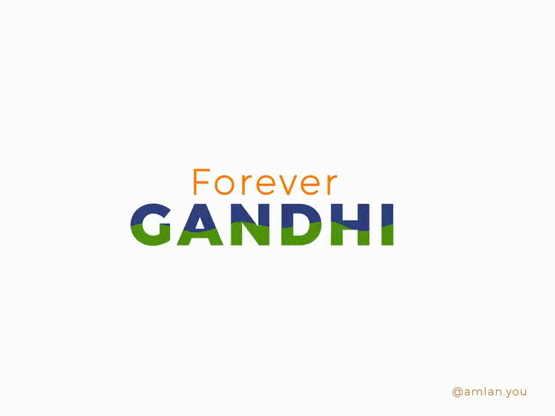 Forever Gandhi animation bapu breakdown dandi march design flat gandhi gandhiji illustration independent india india mahatma mahatma gandhi nonviolence path animation steps stroke animation trim path vector