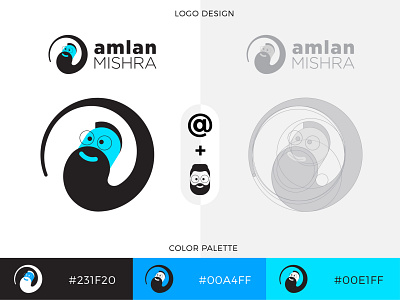 @amlan.you @ beardo brand branding design flat icon illustration logo logodesign typography vector