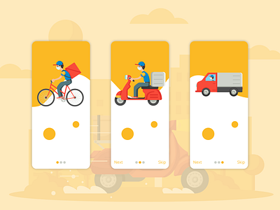 Minimal Onboard screen for food delivery app branding design minimal mobile mobile app mobile app design mobile ui ui uiux ux