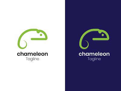 Chameleon Logo Design branding company brand logo company branding logo minimal typography vector
