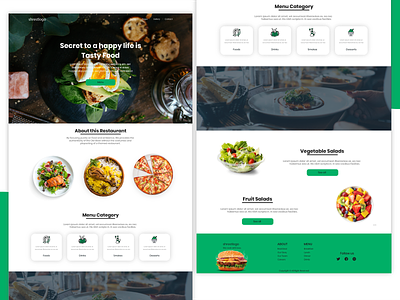 Restaurant website clean design food food website minimal restaurant restaurant branding typography ui uiux web webdesign website website concept website design