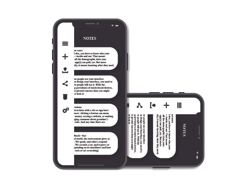 Minimal Ui/ux design of note app by SaagarShrest on Dribbble