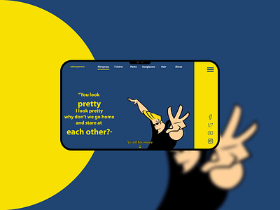 Johnny Bravo Website Design