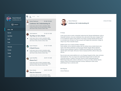 Email Platform Design email ui ui design