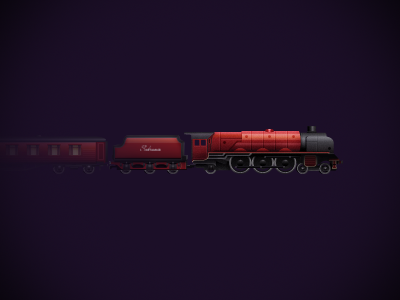 Train illustration pixel train