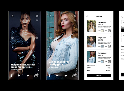 Fashion app fashion app mobile app mobile design uiux