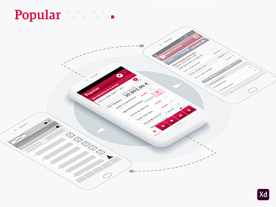 Banco Popular App app bank design popular redesign ui ux