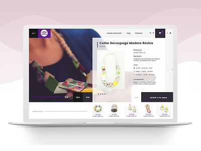 Noa Ecco accesories adobe xd ecommerce landing page online shop product card sketch ui ui design ux ux design womenux