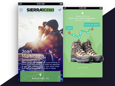 Sierra Oeste app design madrid sport ui ui design user research ux ux design