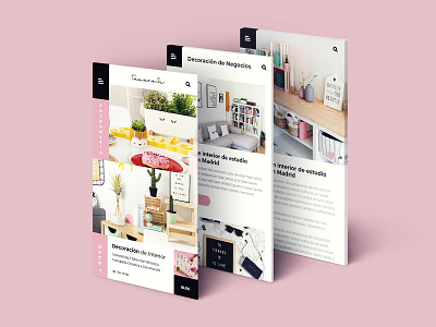 App _ personal home decor photography portfolio app cute decoration design graphic design kawaii paste pink ui ux web design