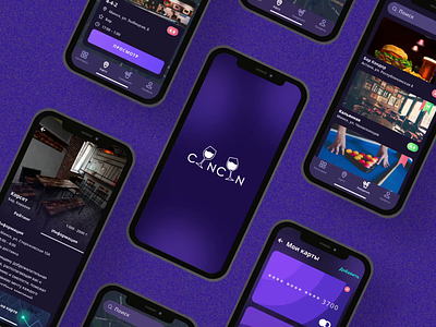 CinCin App app bars coctails design ios mobile restaurants ui ux