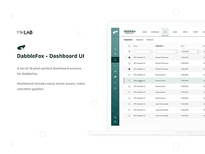 Dabblefox Dashboard dashboard design ui web