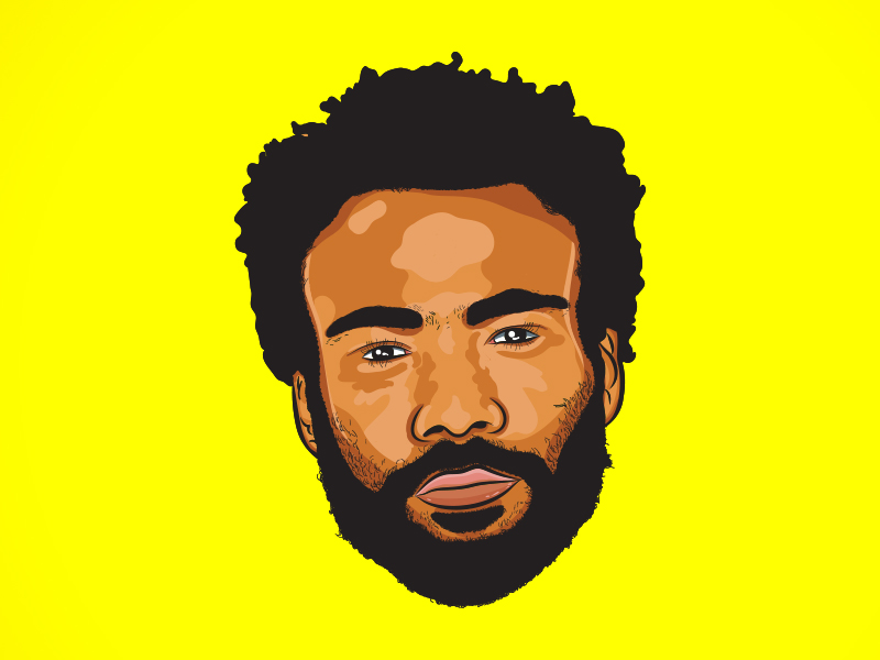 Vector Illustration of Childish Gambino/Donald Glover by Mateo Vasquez ...