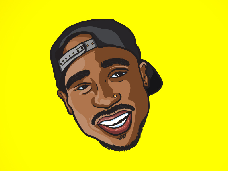 Tupac Illustration by Mateo Vasquez on Dribbble