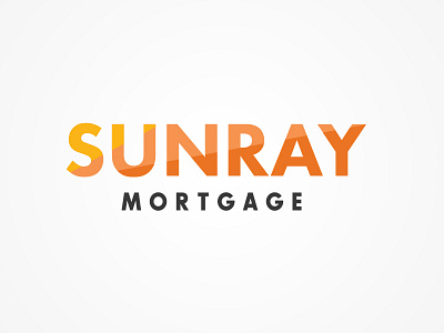 SUNRAY Mortgage Logo art artdirection artist branding concept design designer graphicdesign illustration illustrator logo pentool photoshop typography vector web