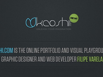 keoshi v2b alternate design keoshi text shadow web design wip