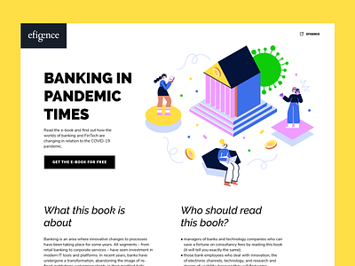 Banking in Pandemic Times banking blue design flat illustration illustrator isometric minimal pandemic ui vector