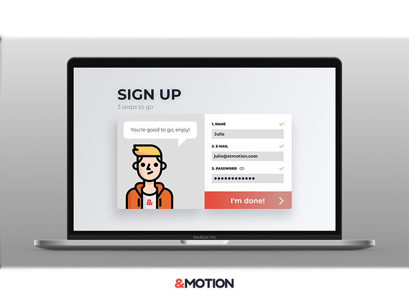 Daily UI Challenge #001 Sign up - Part 1 desktop sign up screen daily ui challenge ux ui