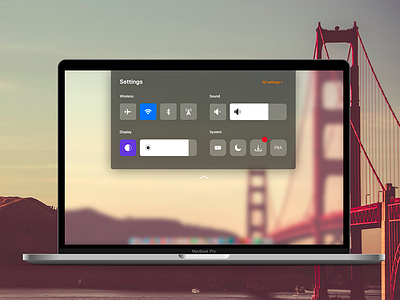 Daily UI Challenge #007 Settings control center daily ui challenge mac os settings ui ux