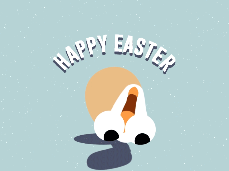 Happy easter after effect animation character character design character rig chicken design easter egg isedal rolling squeeze