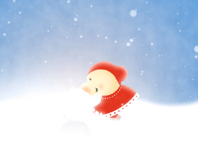 Snowball run animation art cute design gif graphic design illustration run snowman
