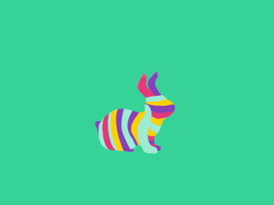 Rabbit animation cartoon cel colors design gif illustration loop rabbit