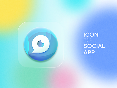 Social App Icon app design icon logo social ui