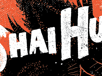 Shai Hulud poster hand lettering heavy illustration matt thompson music poster texture