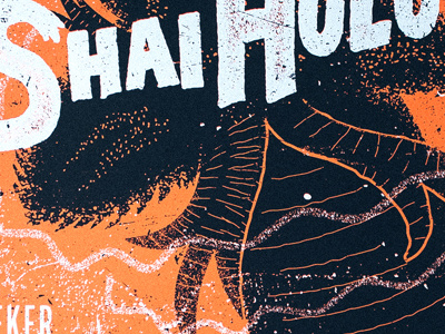 Shai Hulud poster - Printed hand lettering heavy illustration matt thompson music poster sturdymfgco texture