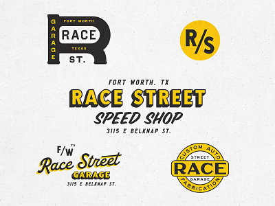 Race Street branding design fun illustration lettering logo matt thompson texture type typography