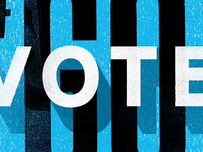 #GoVote govote shadow texture typography