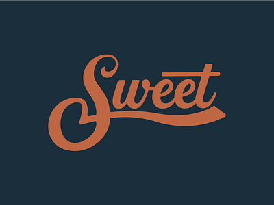 Sweet fun lettering script sweet typography