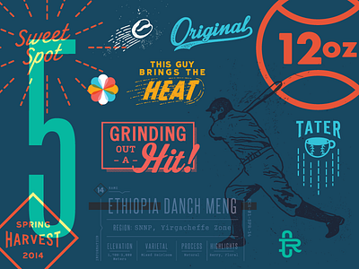 Prospect rejects baseball branding color extension illustration sturdy mfg co typography