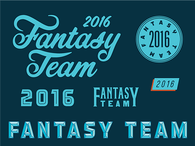 Fantasy Team – B Squad color fantasy sports sturdymfgco team typography