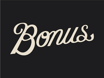 YEUS! bonus custom lettering matt thompson script typography