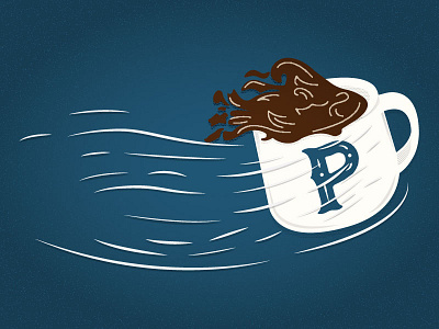 Does coffee fly? coffee cool illustration matt thompson throw