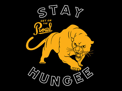 Stay-Hungeeeeeeeeeee illustration lettering matt thompson panther script type