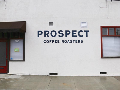 Prospect Cafe matt thompson sign type wall