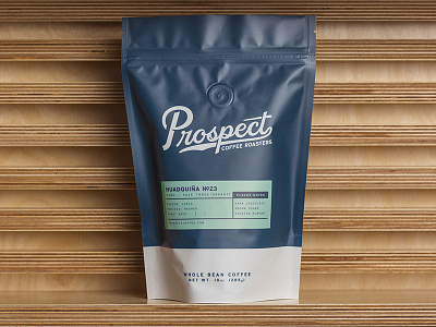 Updated Prospect Bag bag branding coffee label matt thompson packaging typography